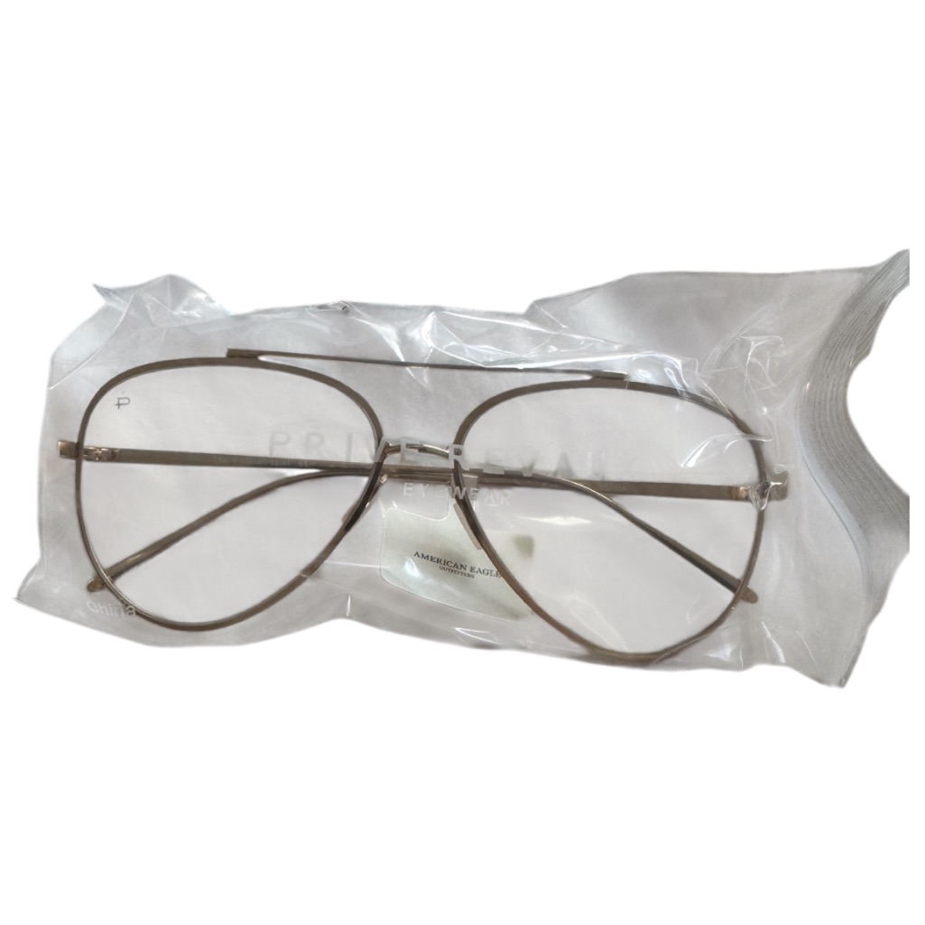 Nwt Clear Aviator Glasses With Gold Frame — image 5 of 8